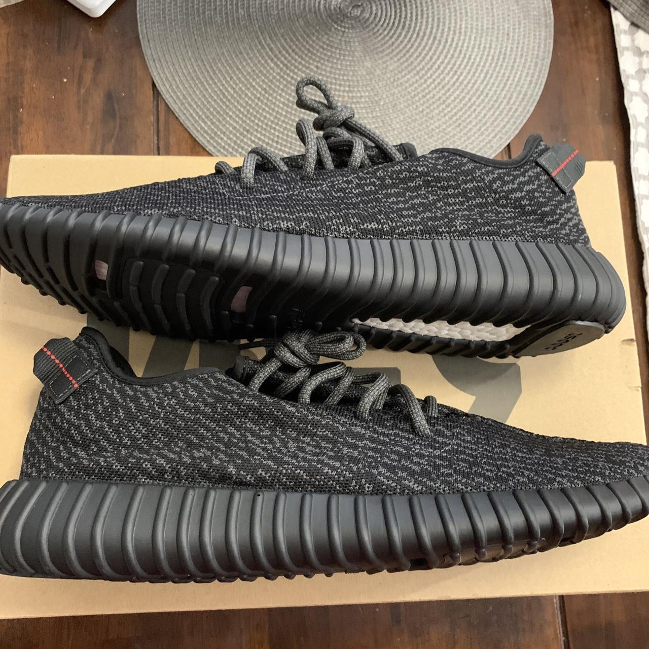 Yeezy 350 Pirate Black 2023 Size 14.5 New with Box... - Depop