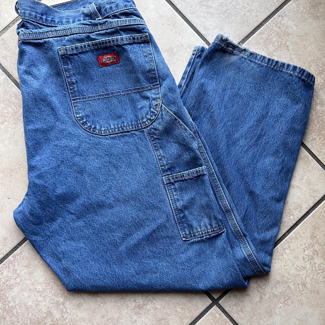 Vintage Men’s Denim Light Blue Dickies Carpenter... - Depop