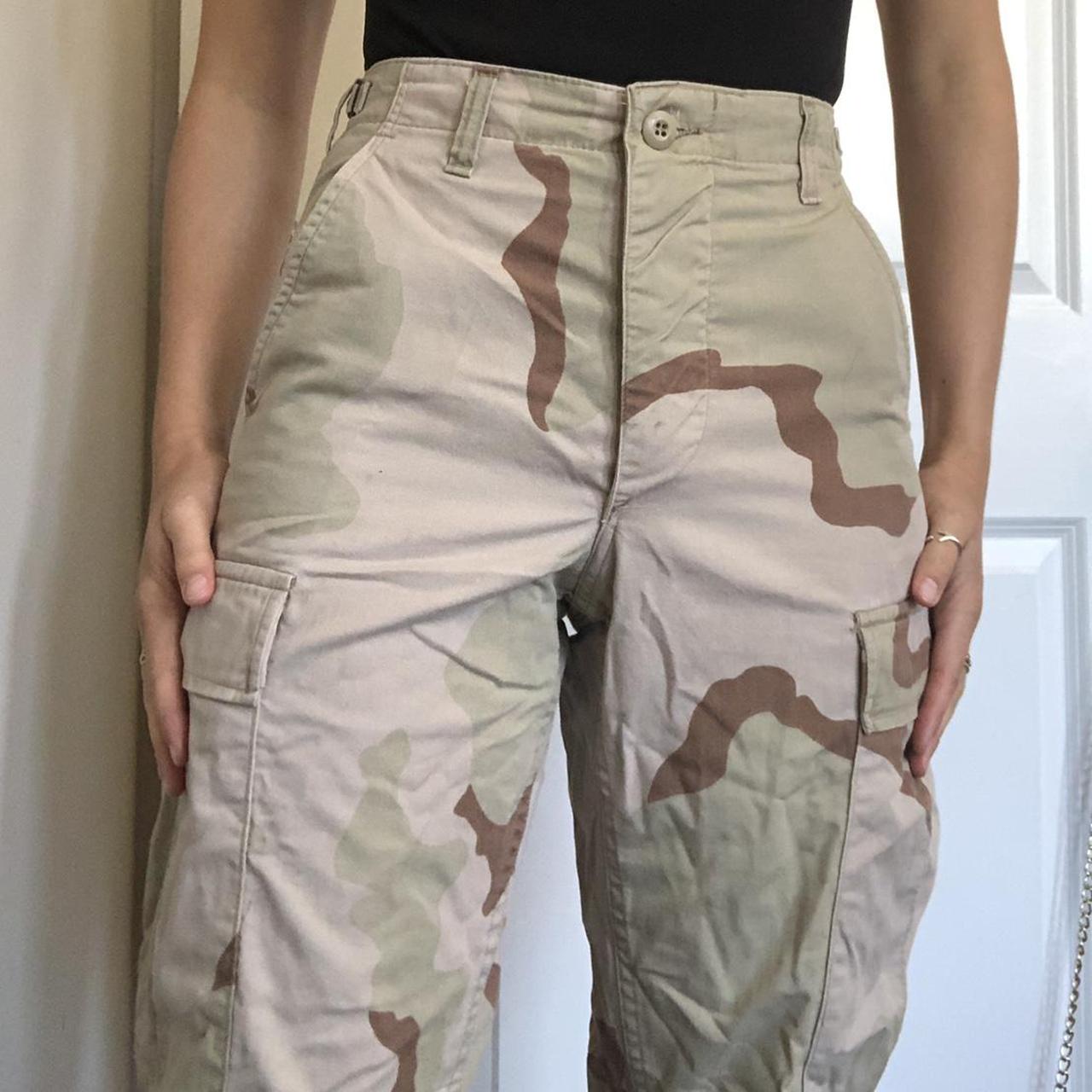 Real army desert camo cargo pants. Sturdy. So many... - Depop