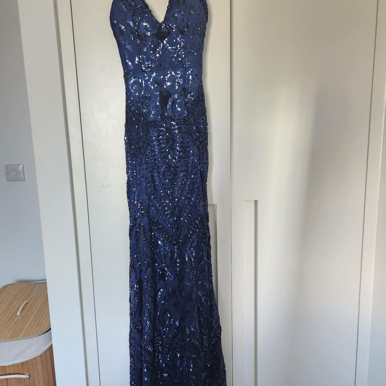 Quiz blue hot sale sequin dress