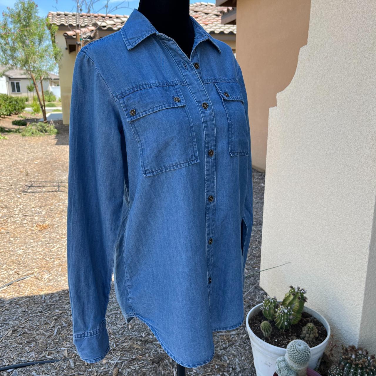 Michael kors discount denim shirt