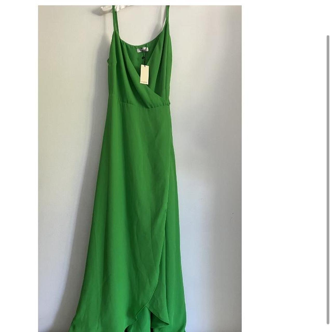 Oasis green wrap dress New with tags and never... - Depop