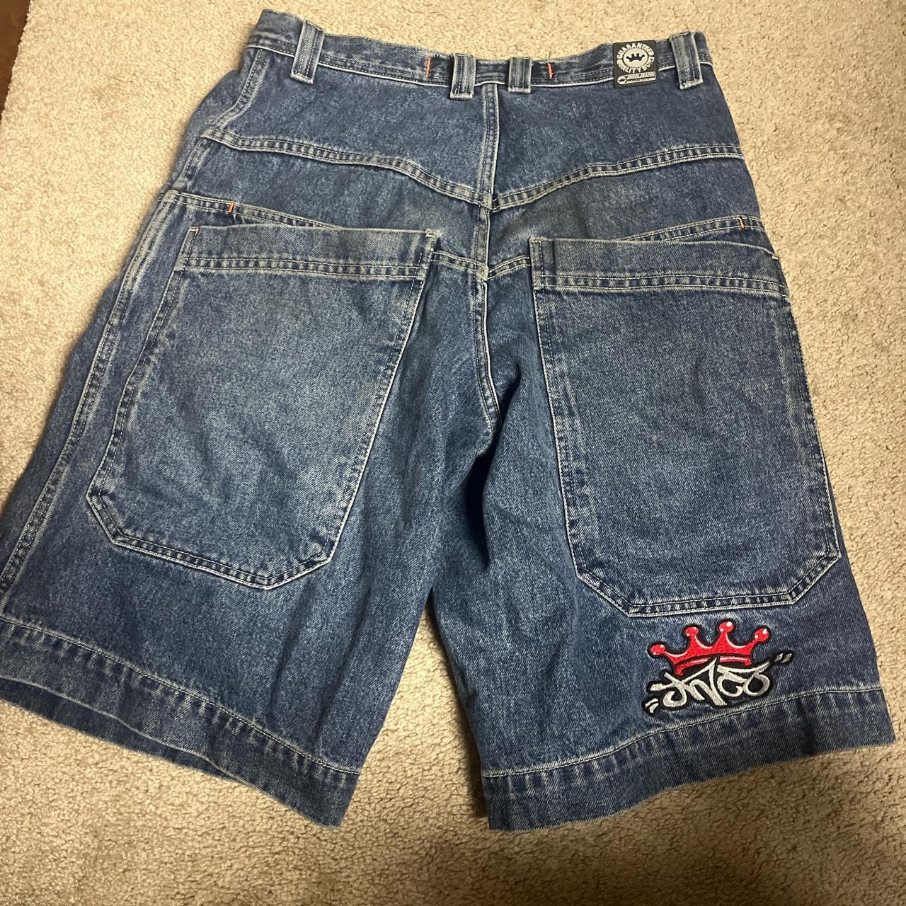 Jnco jeans jorts tribals size 33 open to offers - Depop