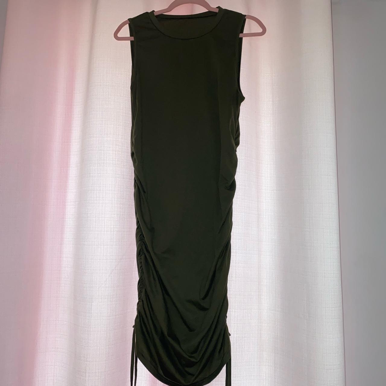 Shein Curve Womens Brown Silky Midi Dress Front - Depop