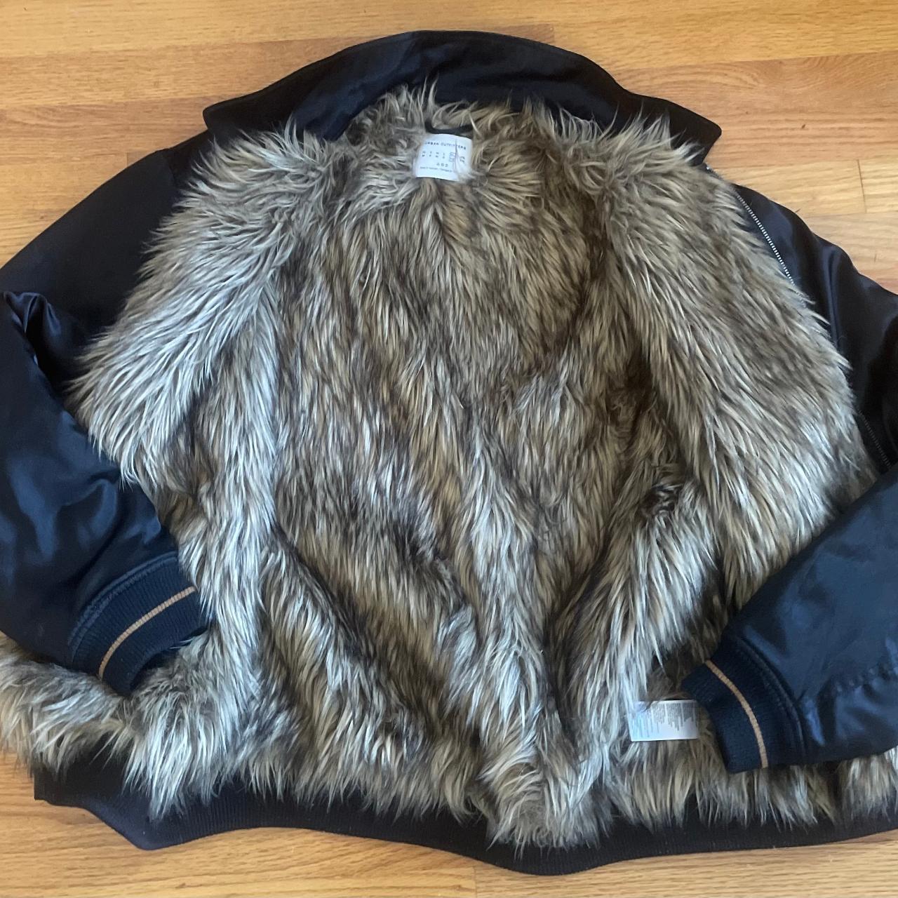 Urban Outfitters, Jackets & Coats, Urban Outfitters Faux Fur Lined Bomber  Jacket Size Small