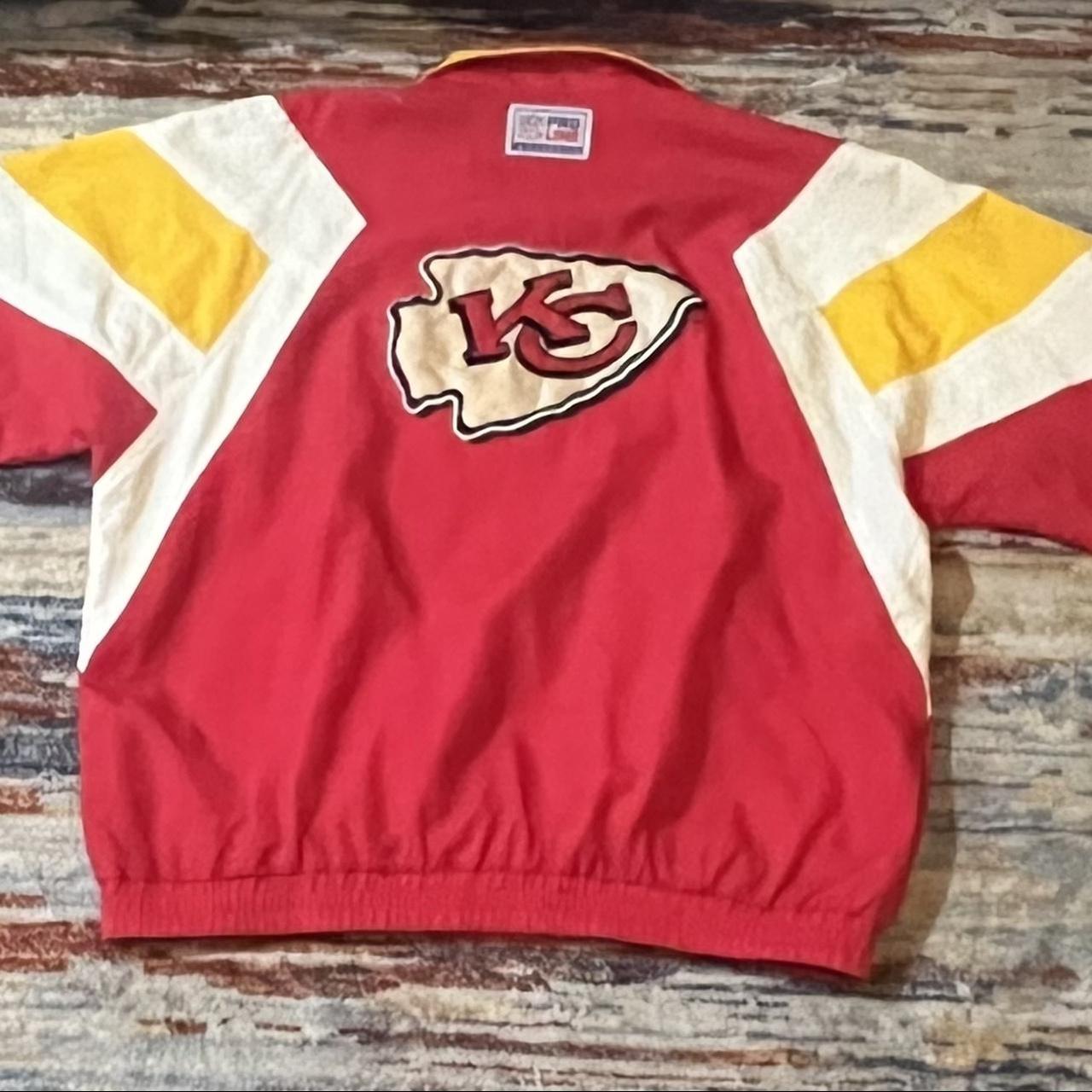 Kansas City Chiefs vintage rain jacket. Slight - Depop