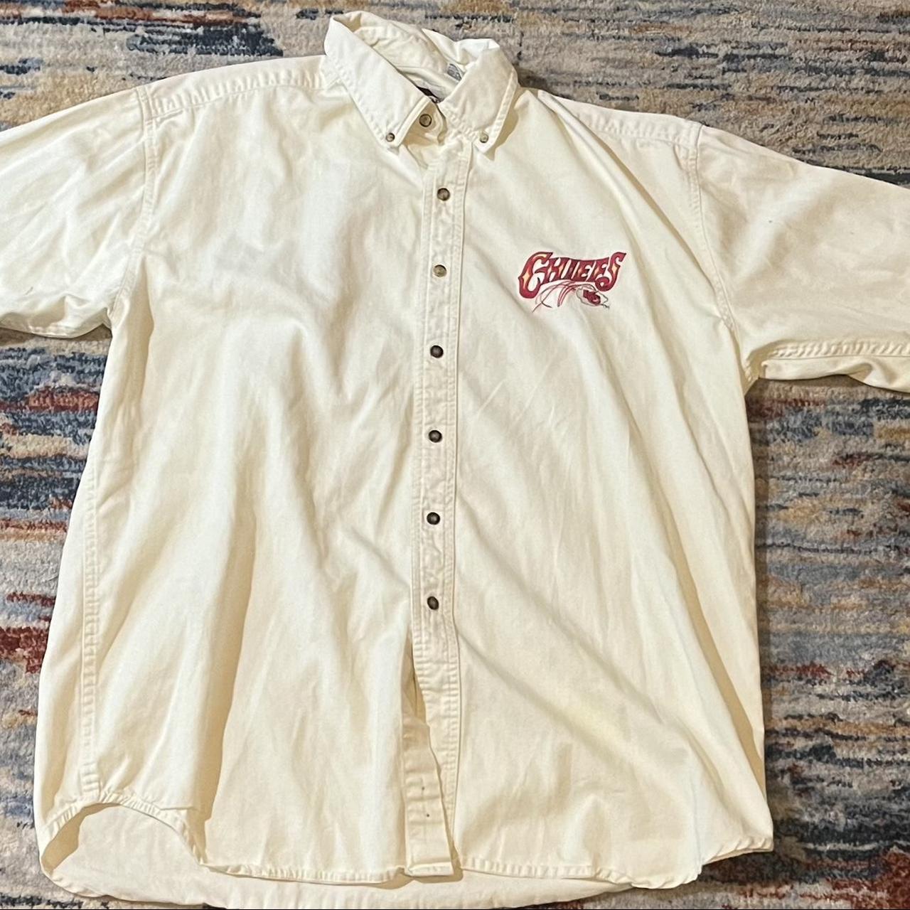 Vintage Kansas City chiefs button down - Depop