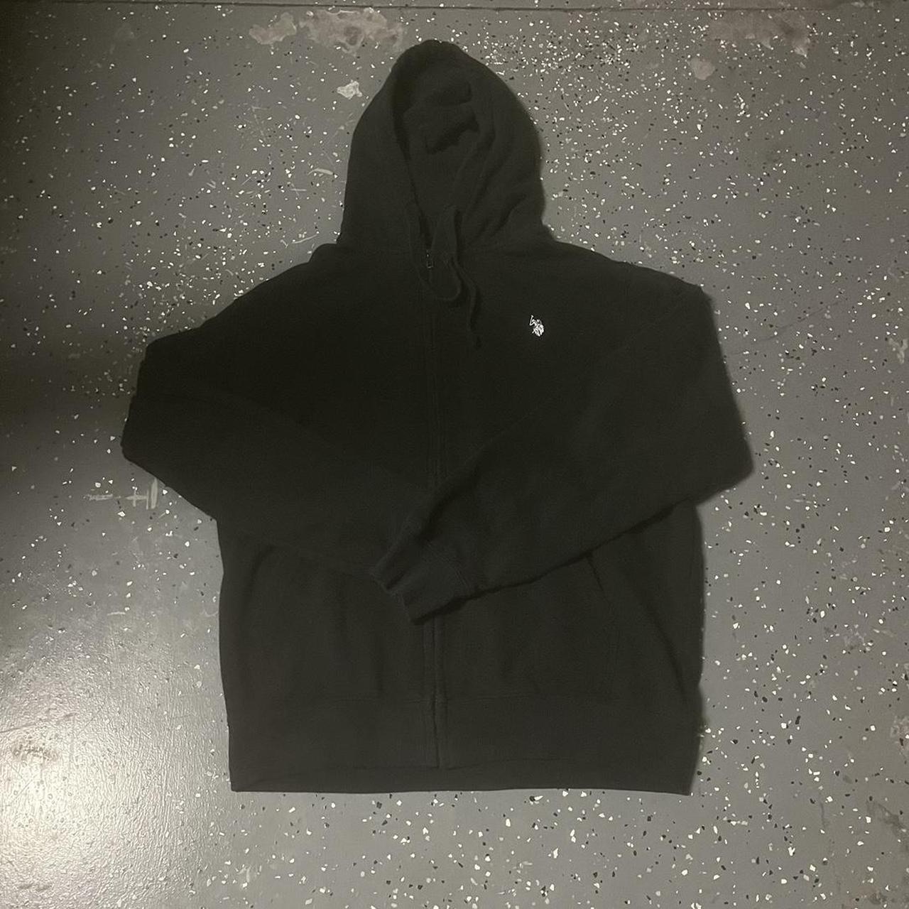 Black polo jacket, cleaned, no flaws. - Depop