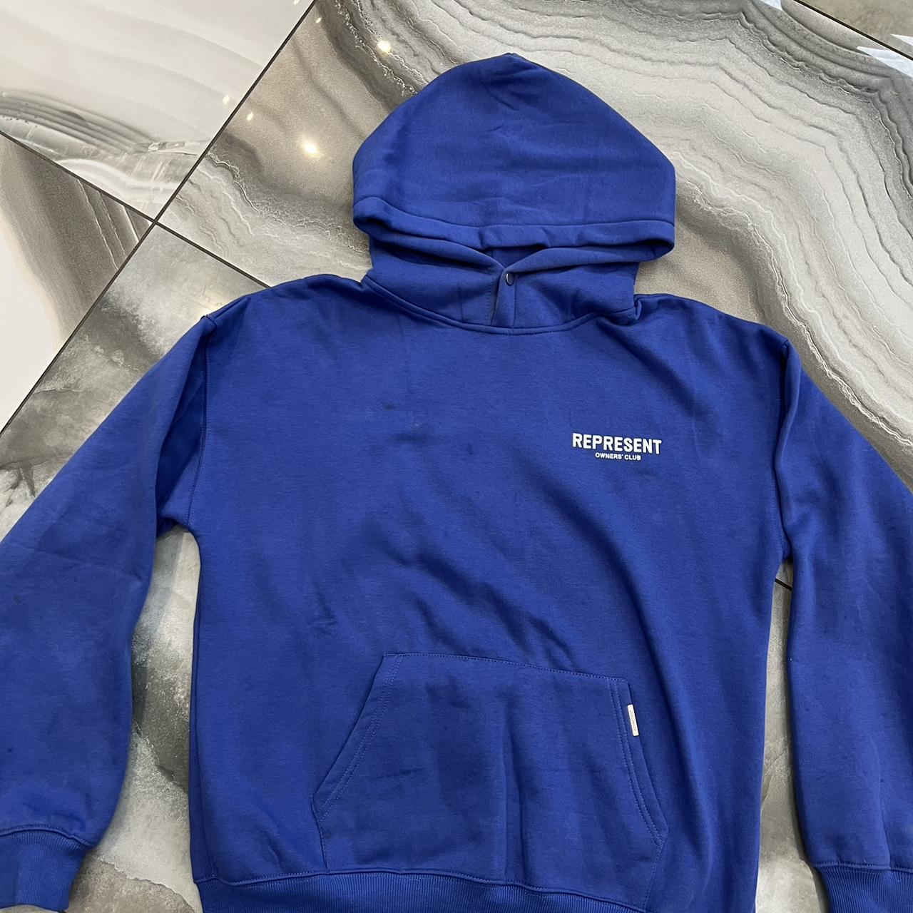 Represent cobalt hoodie - Depop