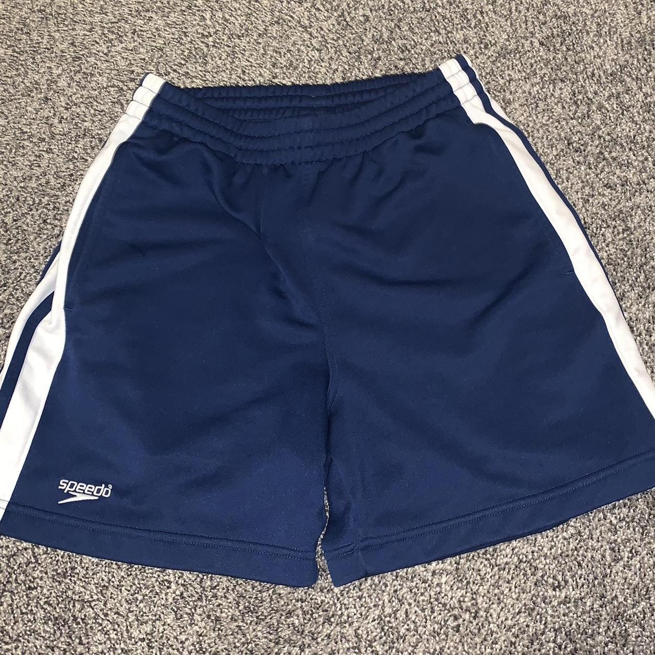 Comfy Speedo Athletic Shorts Navy Fleece on... - Depop