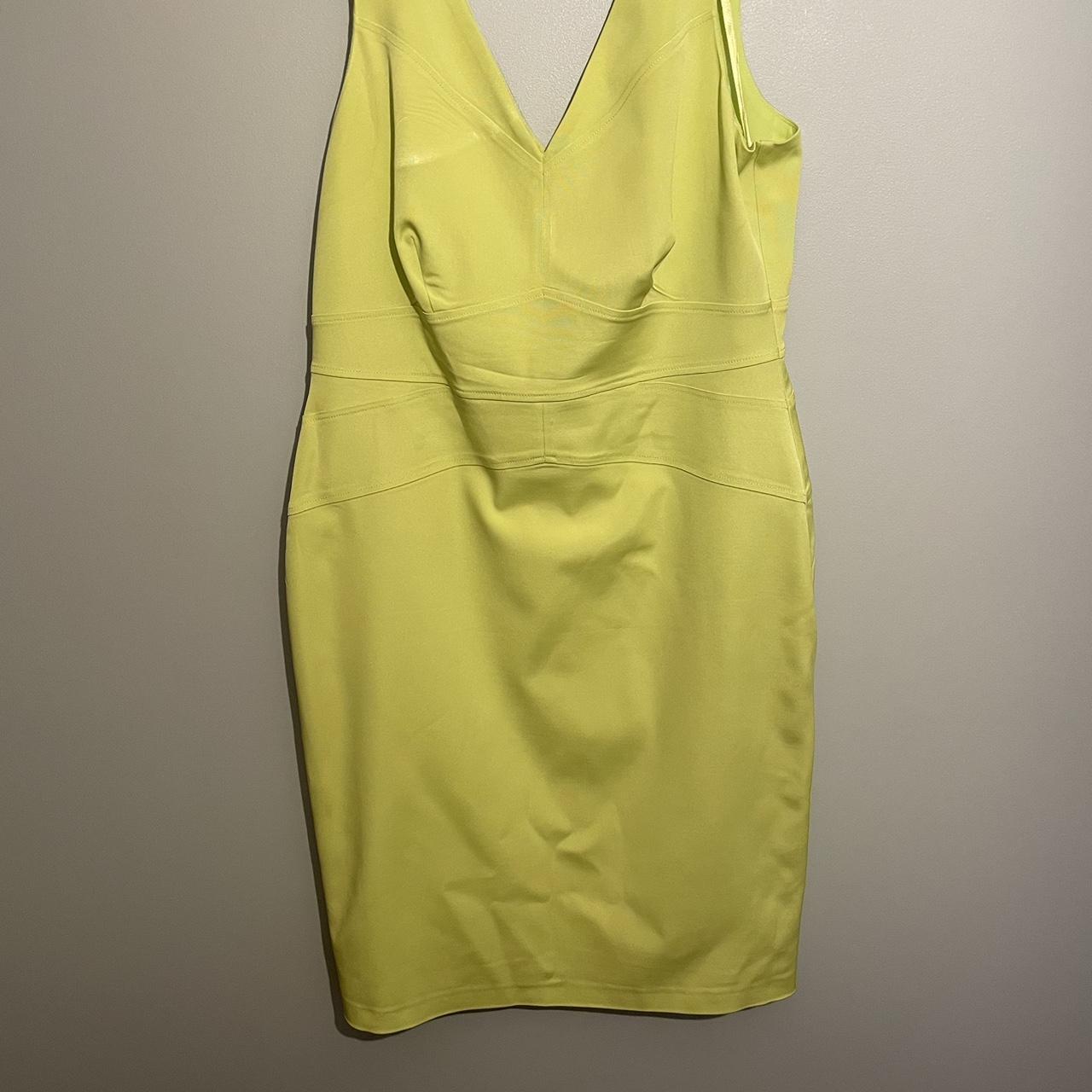 Lime Green body con dress, size 16. Per Una... Depop