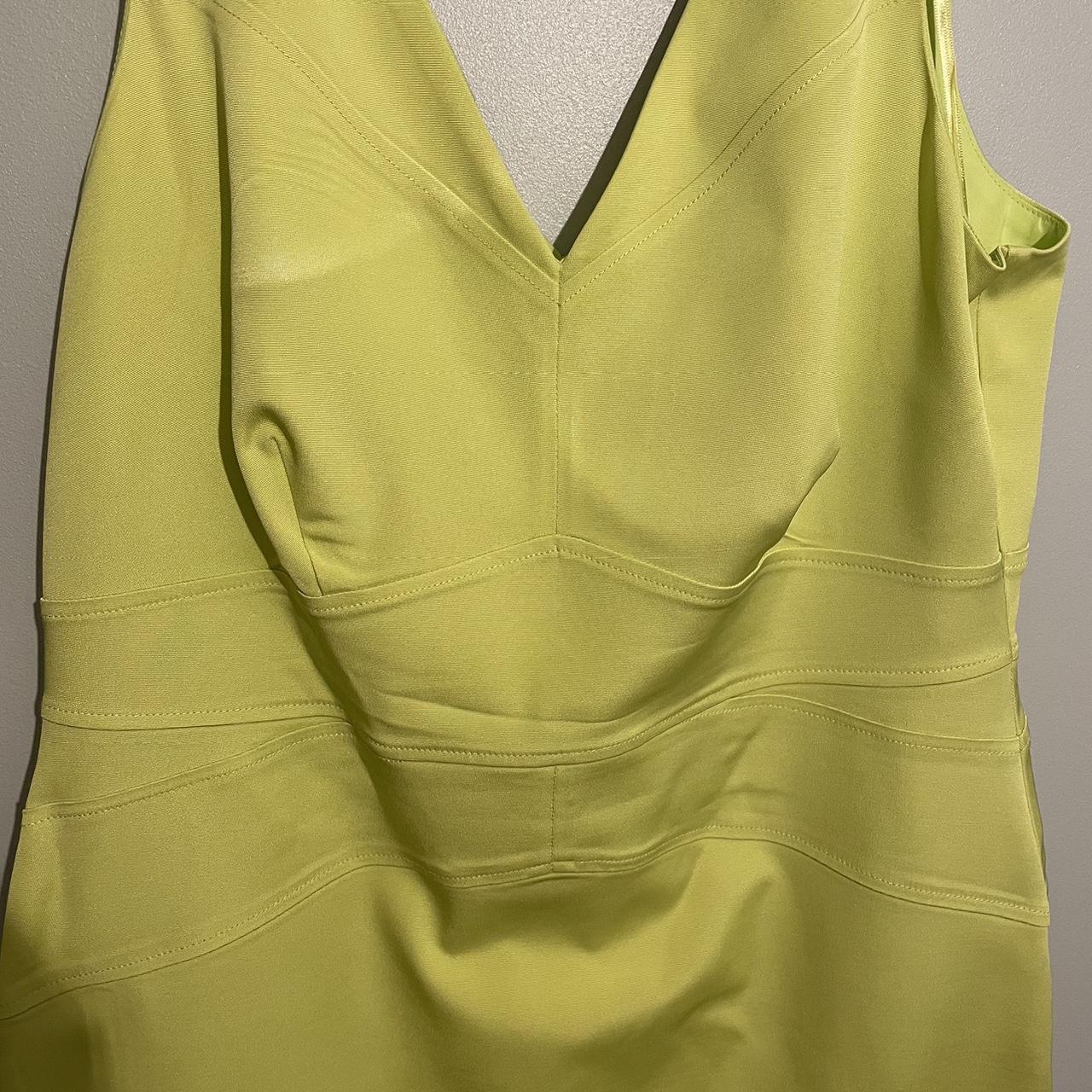 Lime Green body con dress, size 16. Per Una... Depop