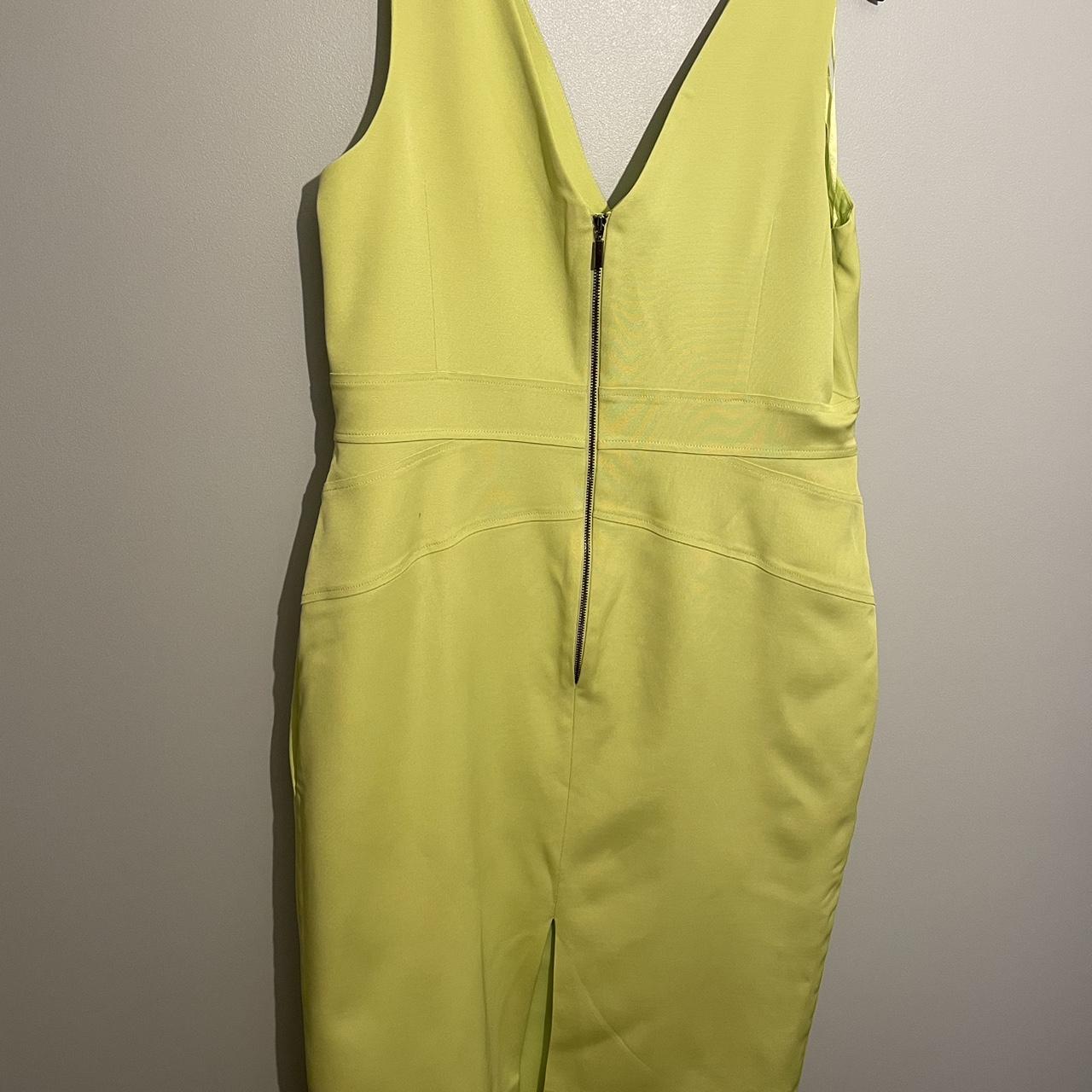 Lime Green body con dress, size 16. Per Una... Depop