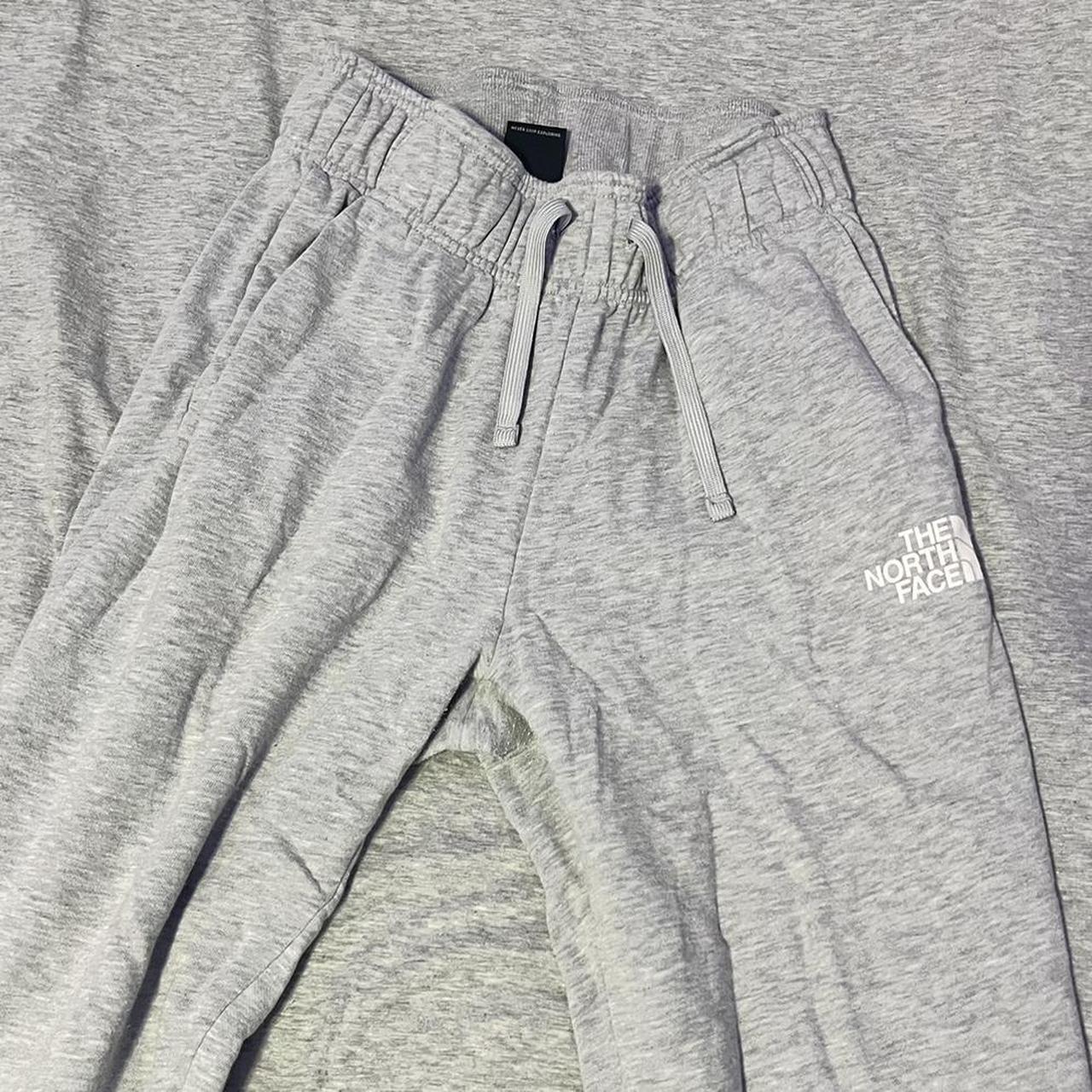 light gray north face joggers. women’s size medium. - Depop