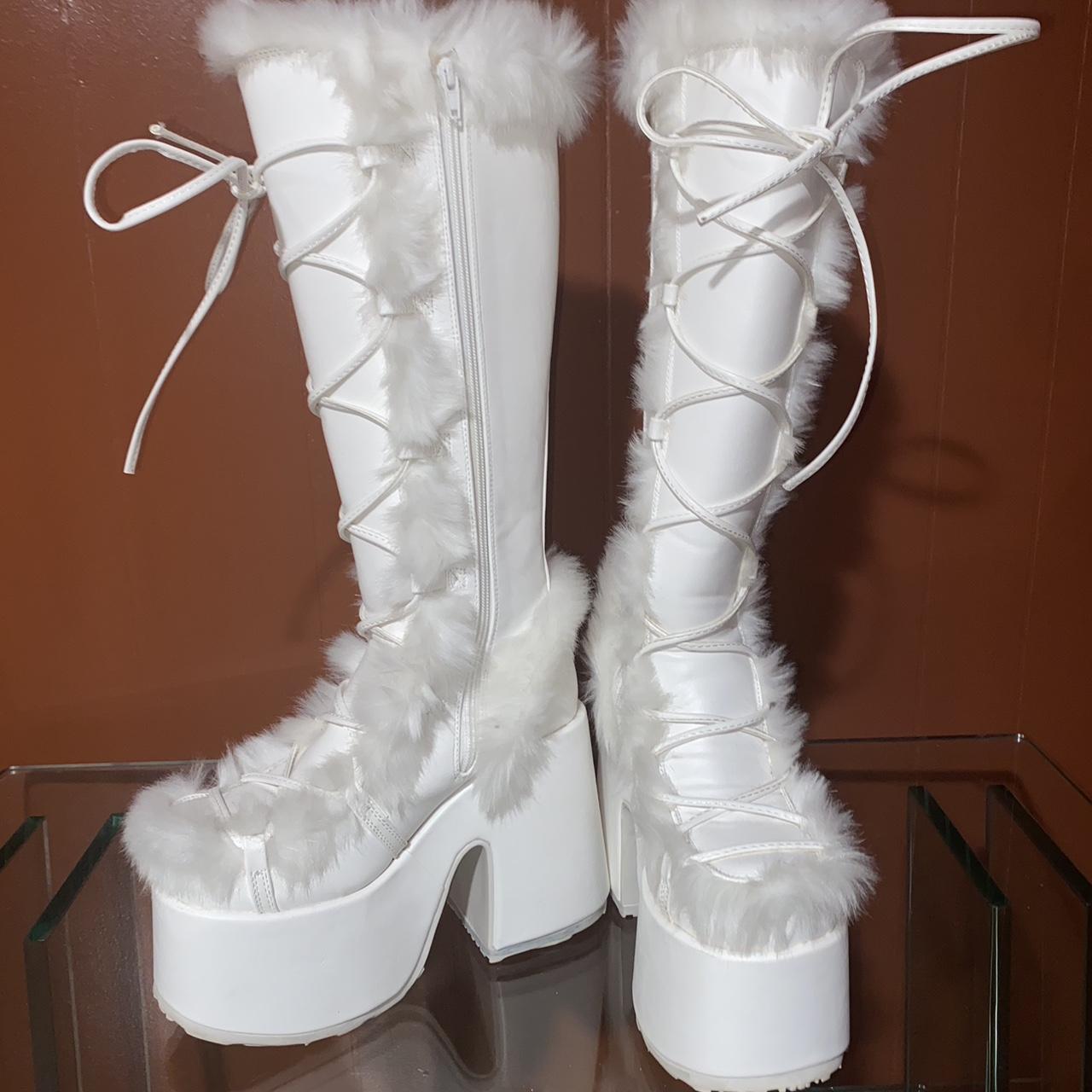 demonia white shoes
