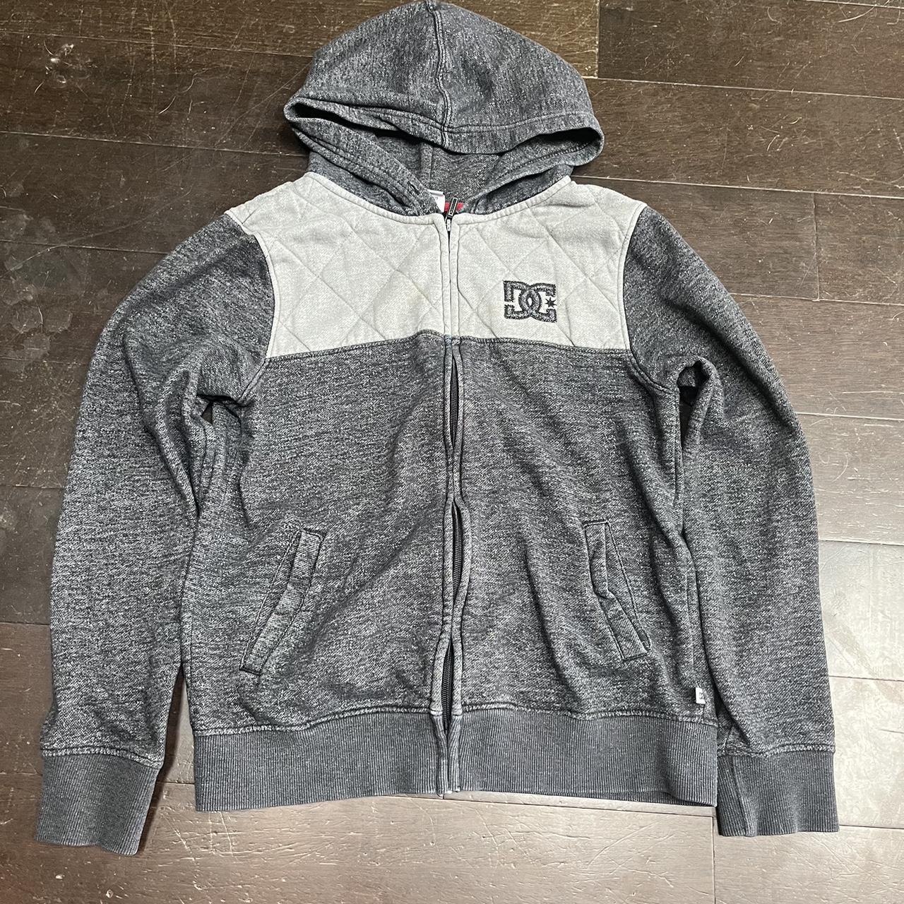 2000s grey and black dc cheapest hoodie