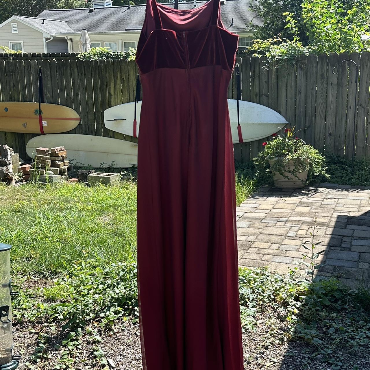 Betsy and adam burgundy dress best sale