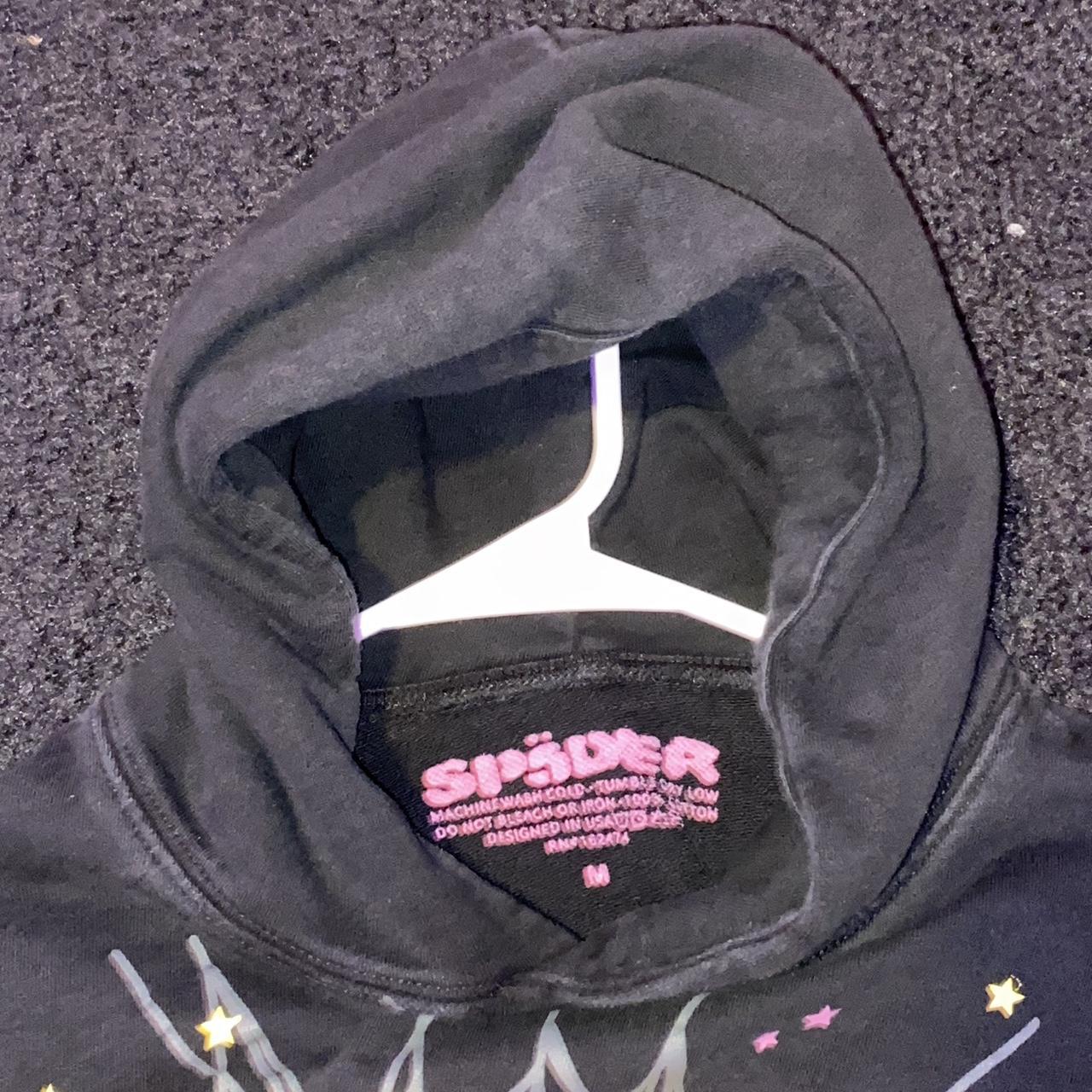 Black spider P*NK hoodie Spider worldwide Size... - Depop