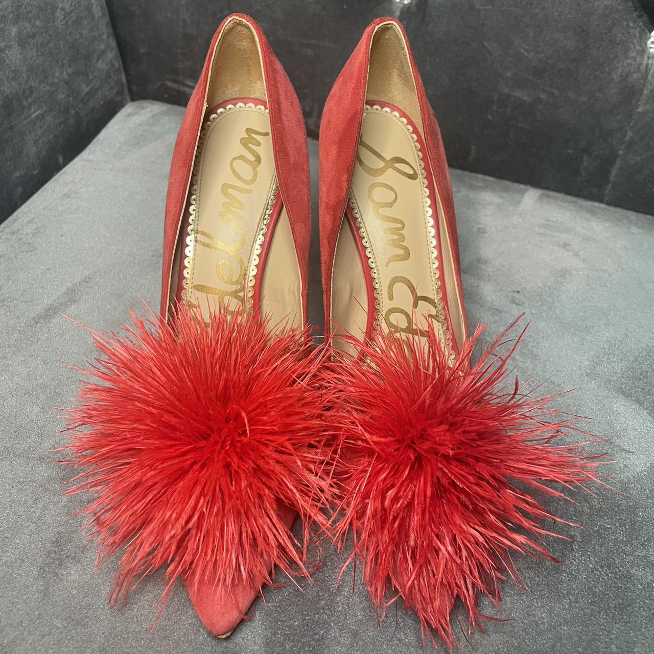 Sam edelman red suede on sale pumps