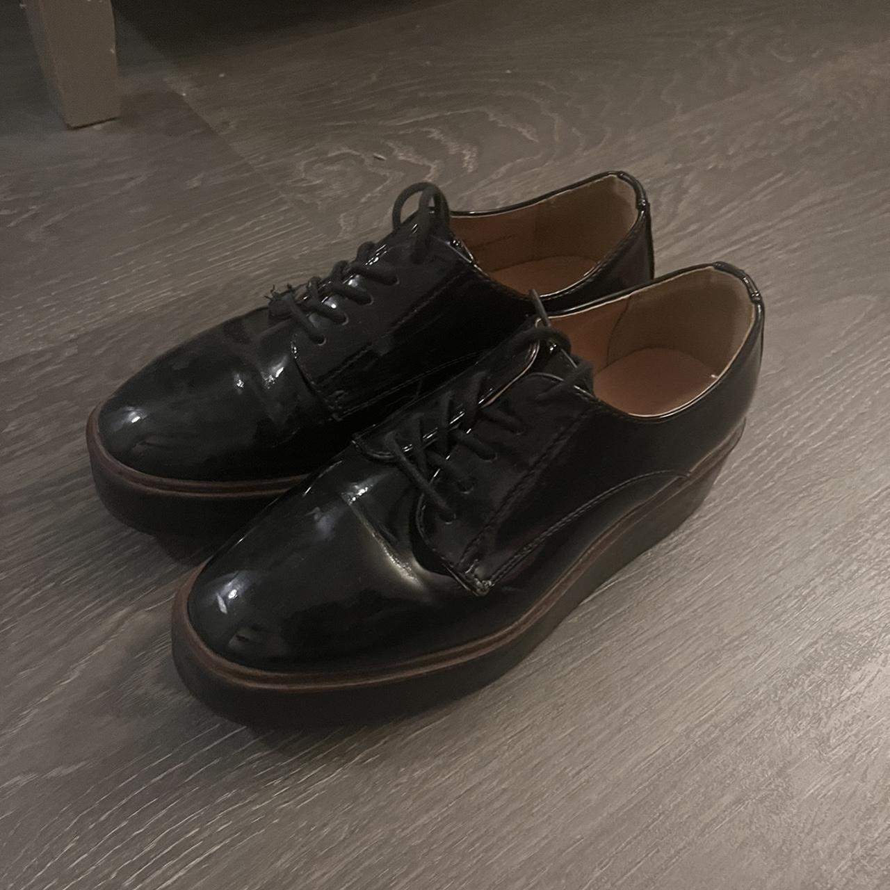 mens black platform shoes