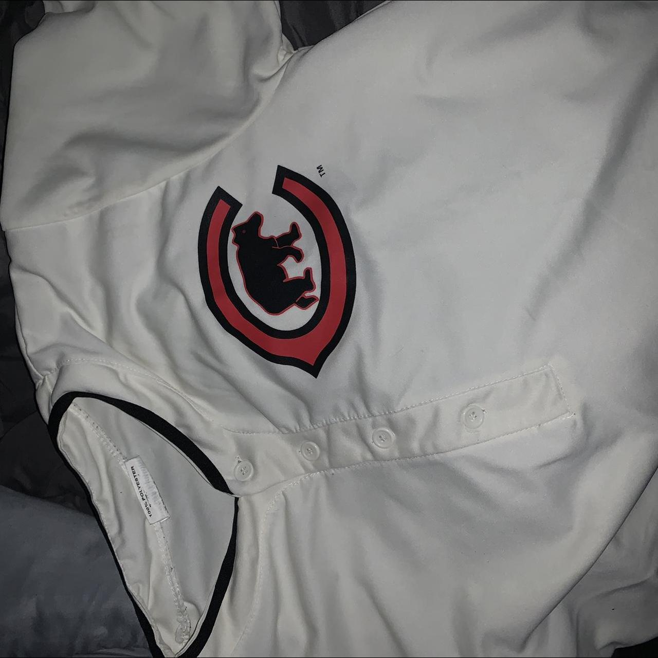 Lightly used, vintage 90s Chicago cubs jersey, black - Depop