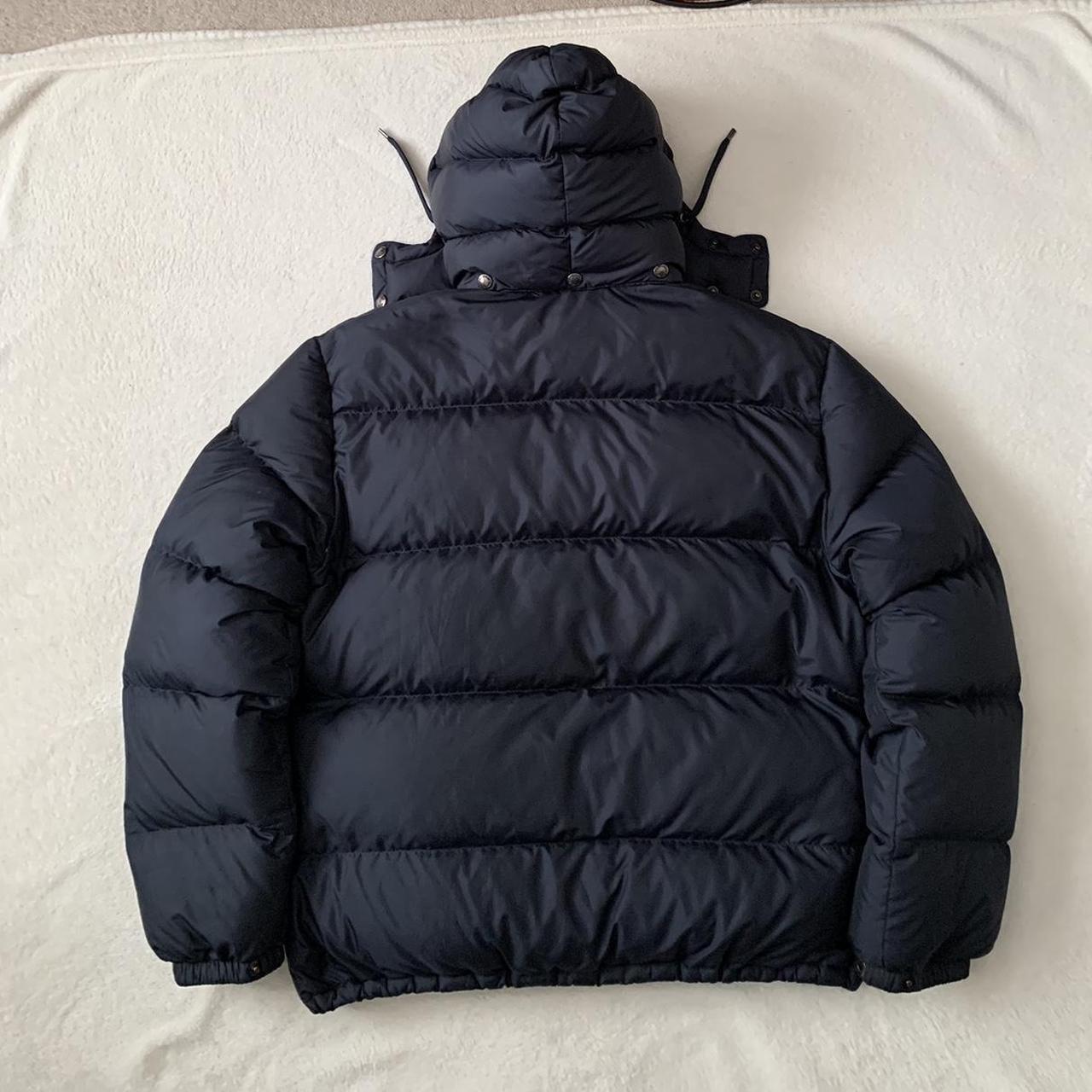 Polo Ralph Lauren hoodie puffer jacket , Navy blue... - Depop