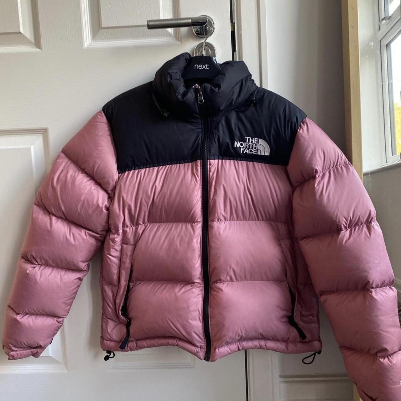 the north face puffer jacket nuptse 1996 700 pink... - Depop