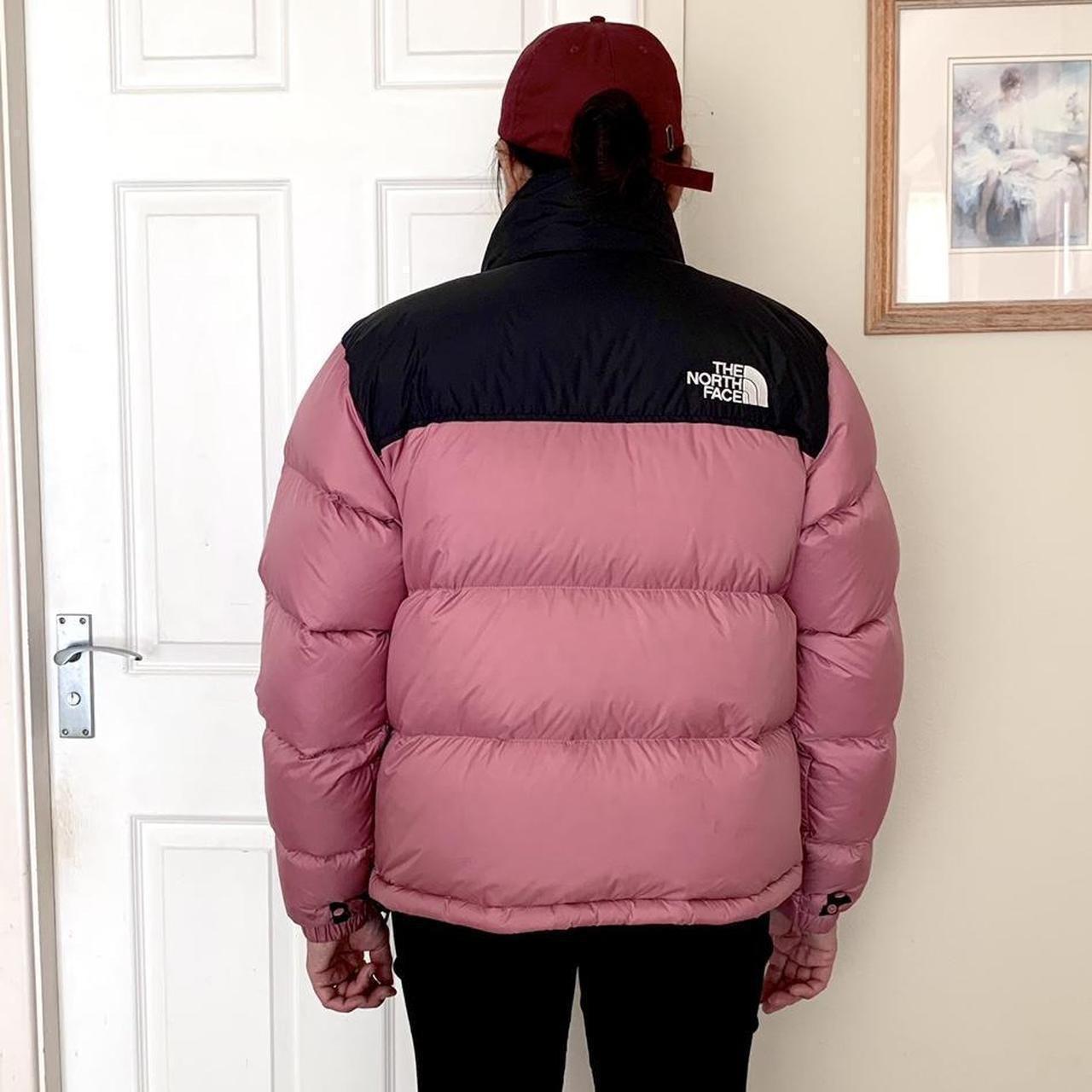 the north face puffer jacket nuptse 1996 700 pink... - Depop