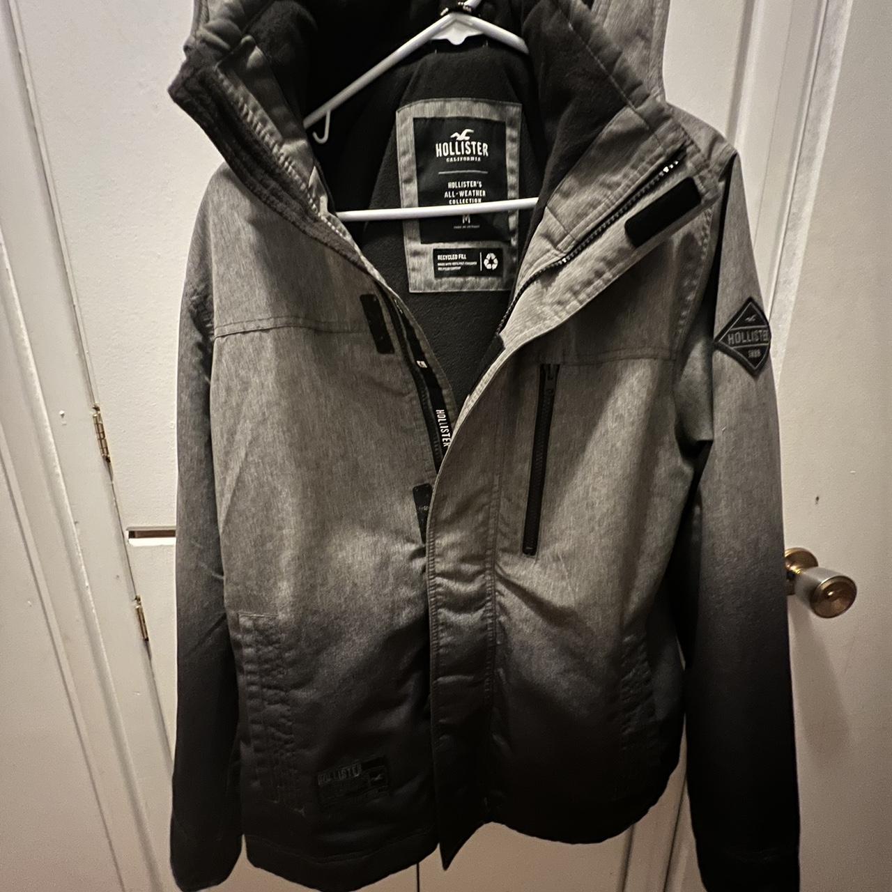 Hollister All- Weather Jacket, Men’s medium, Gray to