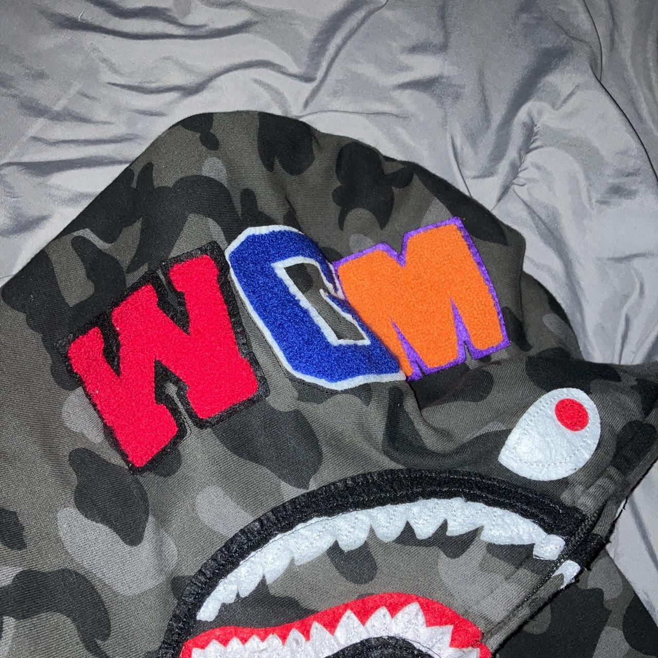 Gray bape hoodie Men/Women Size S/M size small... - Depop