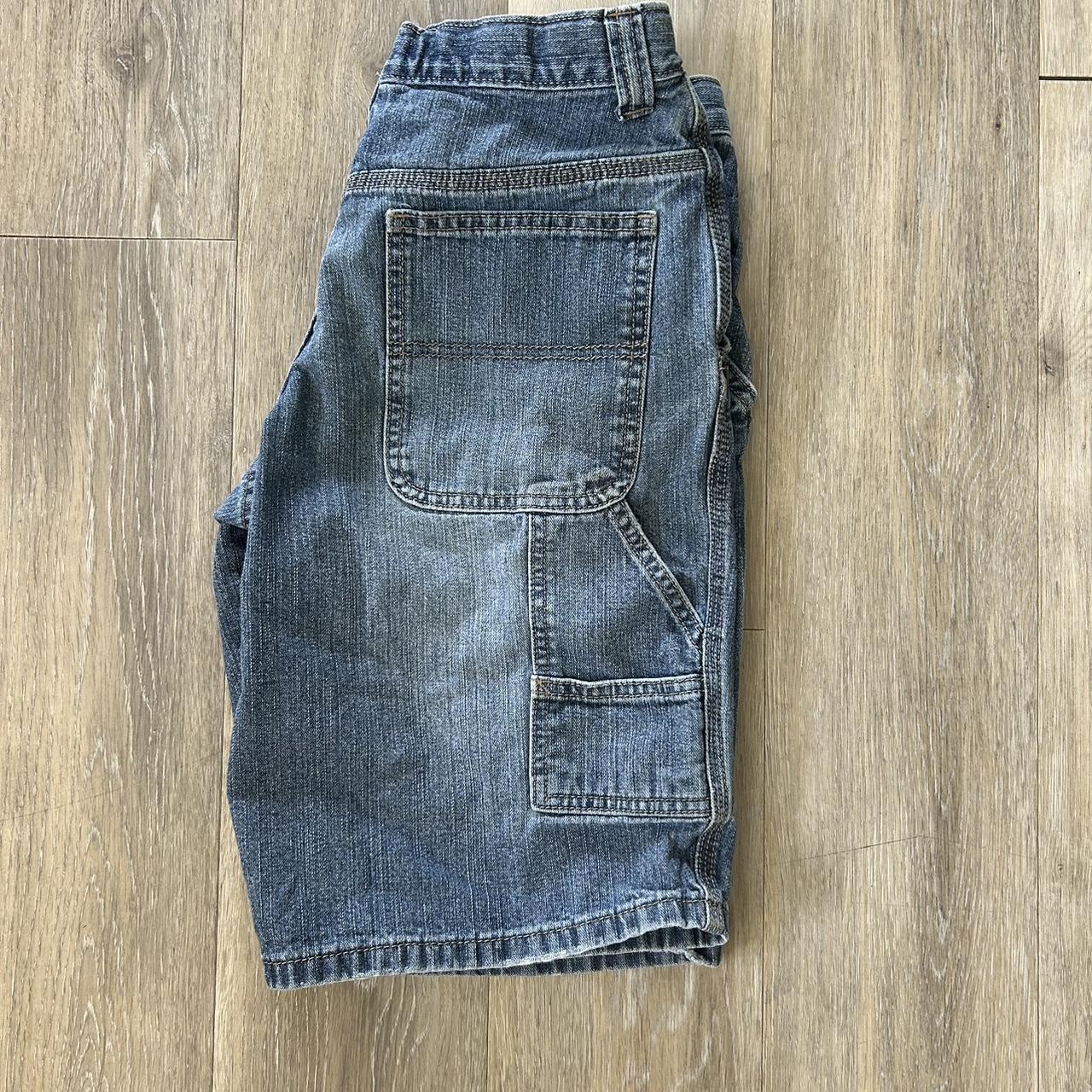 cherokee jean shorts size 12 kids fits like 28.... - Depop