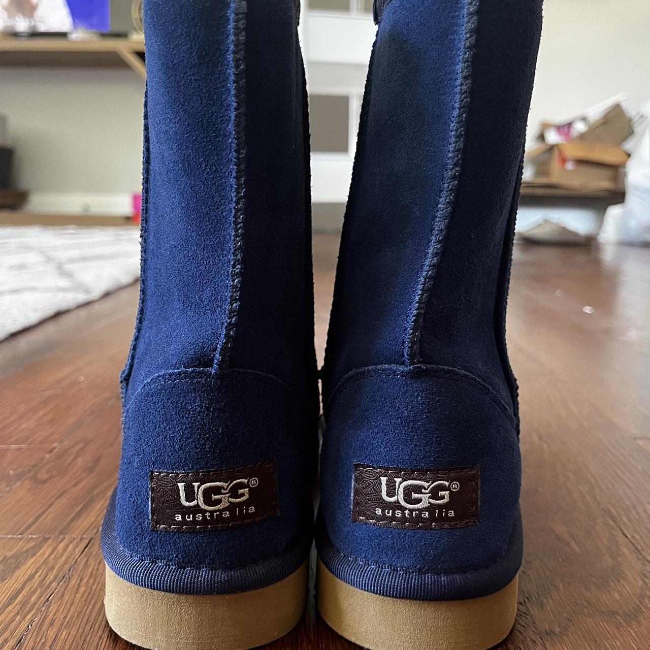 Navy blue ugg store boots