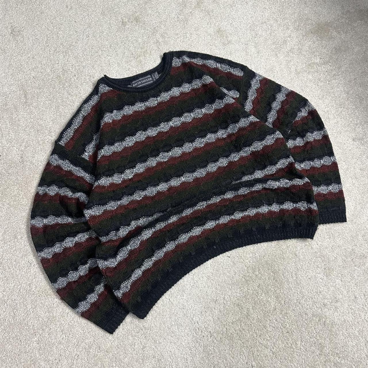 Coogi Men's Sweater - Multi/Grey - L – Vintage Y2… - image 8