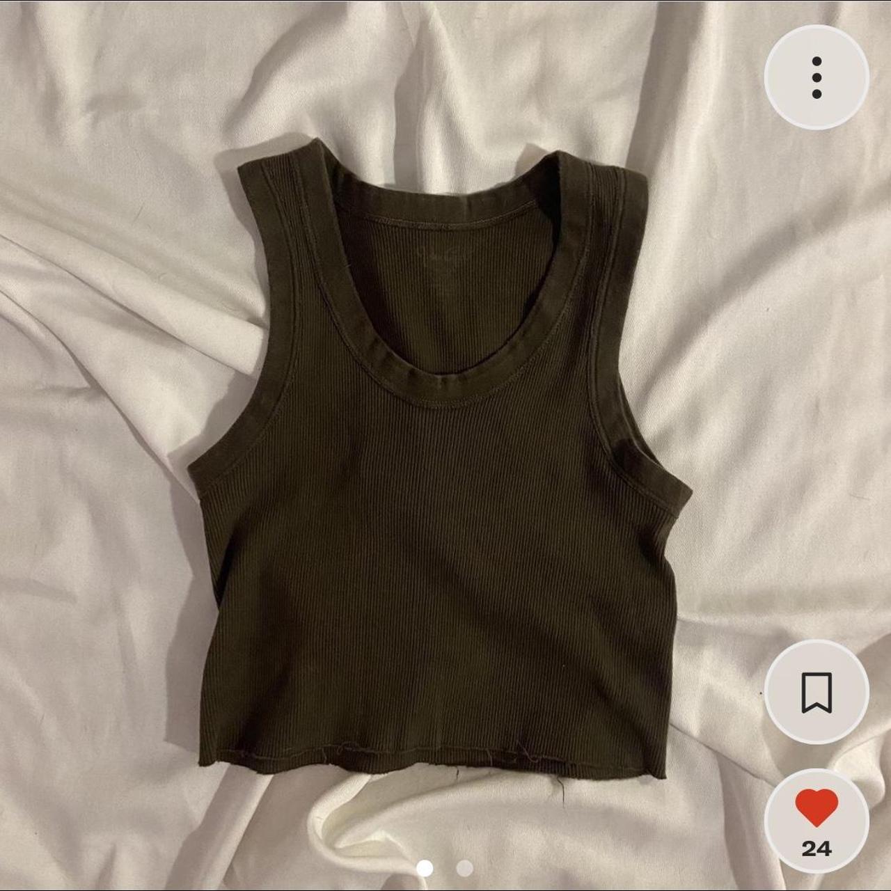 Brandy Melville brown cropped tank looks like... Depop