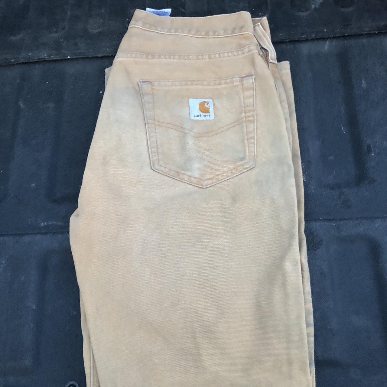 Vintage Distressed carhartt Pants size 30x32... - Depop