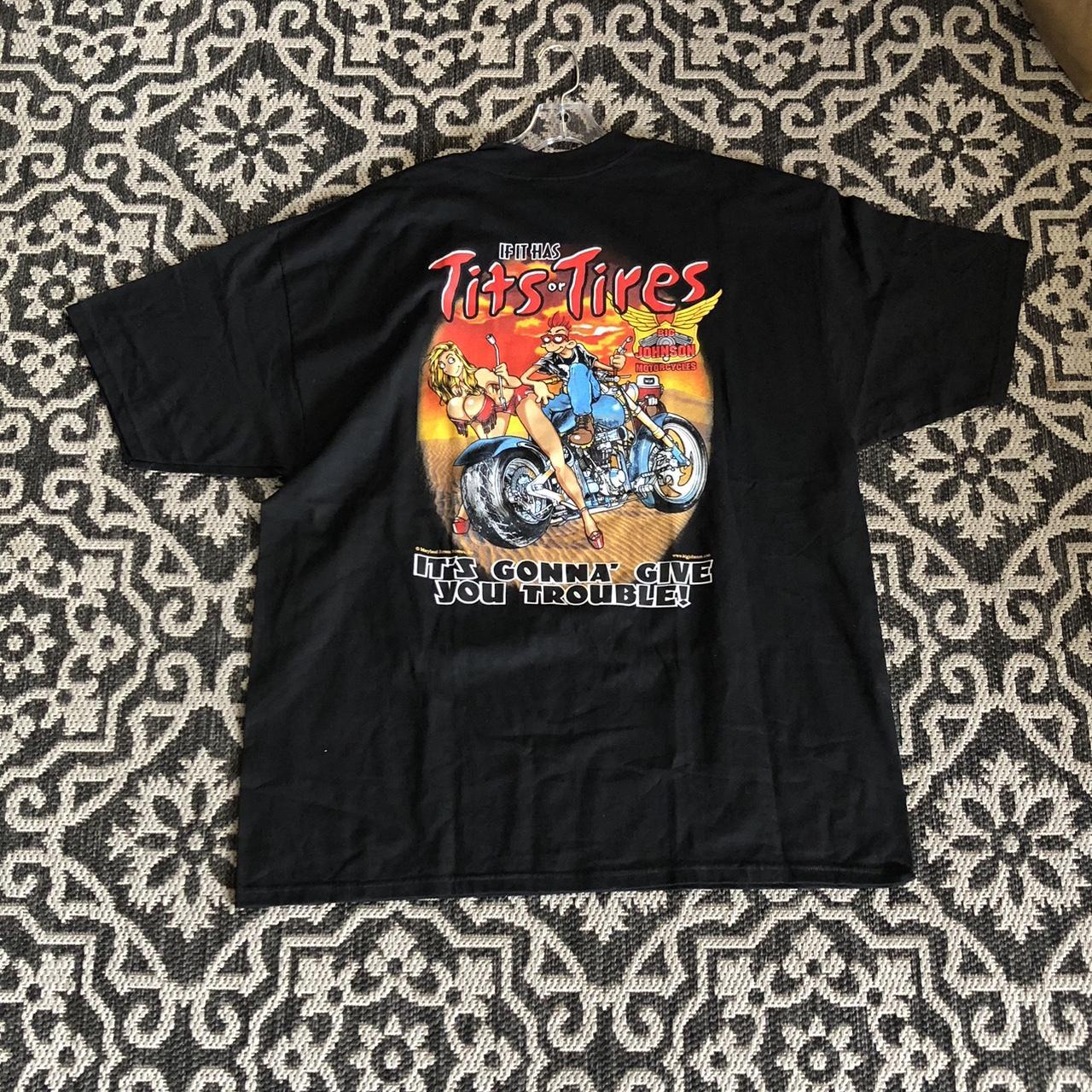 Big Johnson tits or tires tee SIze XXL In great... - Depop