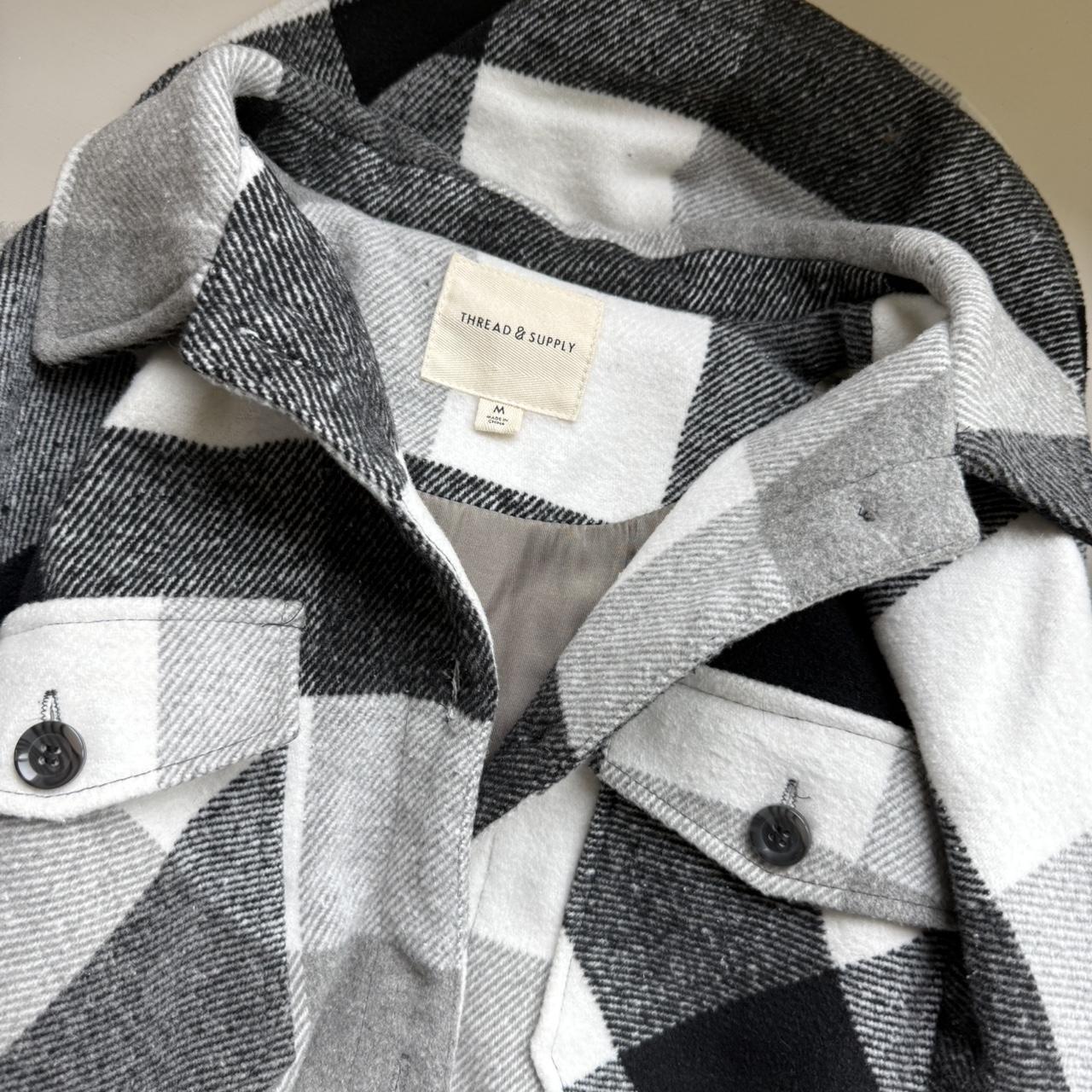 Women's Shacket Jacket - Multi/Grey - M – Thread … - image 3