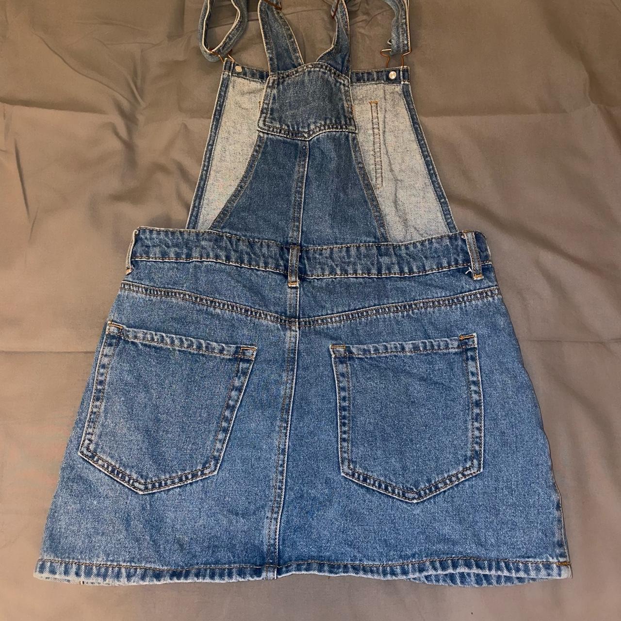 Forever 21 Women's Blue and Navy Dungarees-overalls | Depop