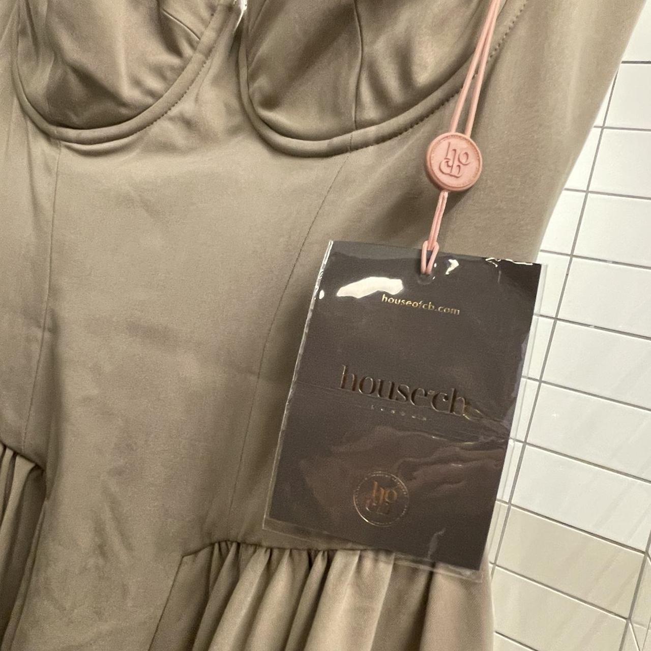 HOUSE OF CB SAMARIA TAUPE CORSET SUN... Depop