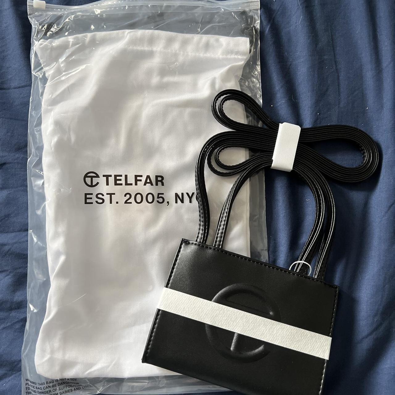 Black Telfar small shopping bag Brand new with tag,... Depop