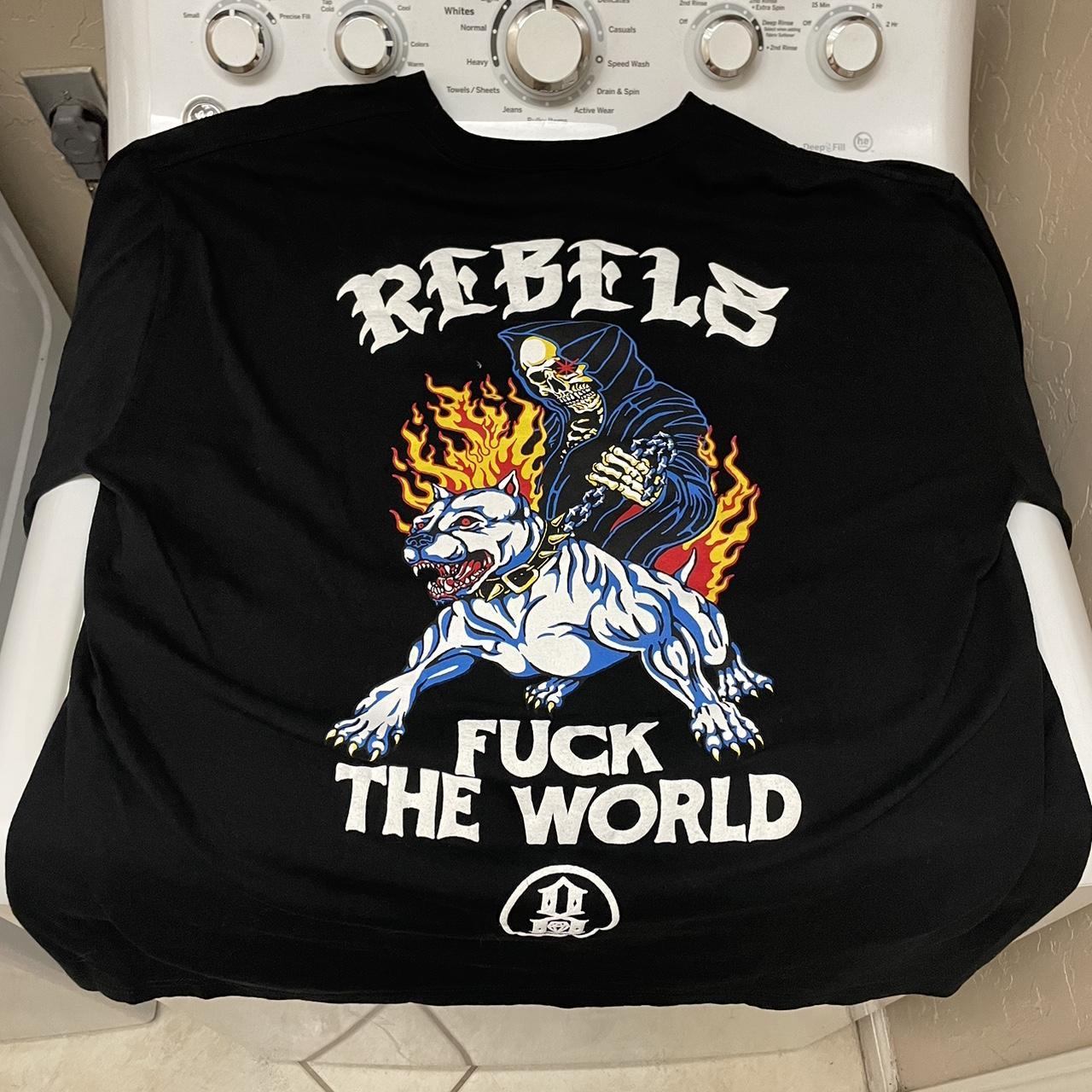 Rebel 8 X Fuck The World Reaper Pit. Men’s XL....