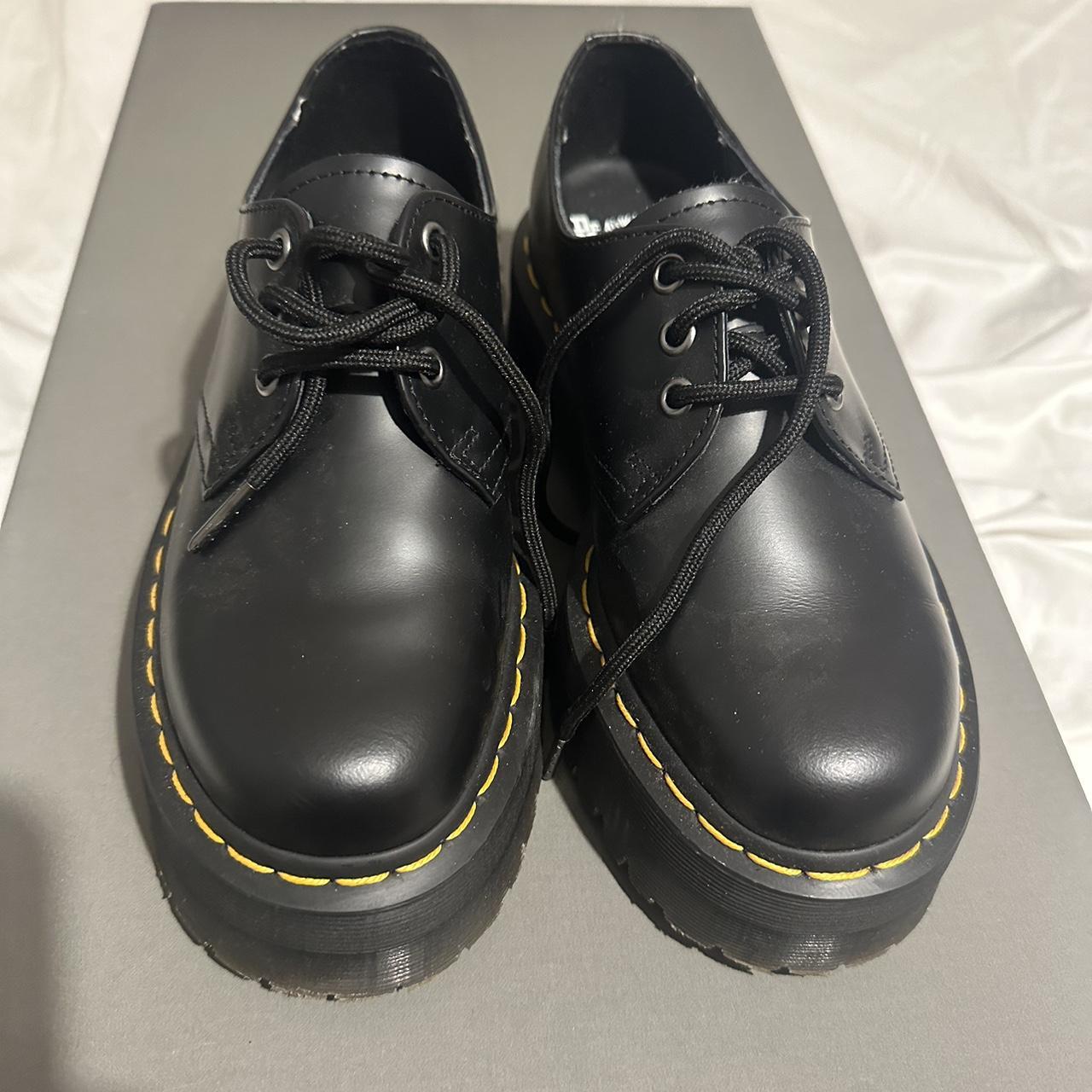 Dr. Martens 1461 Quad Smooth Leather Platform... - Depop