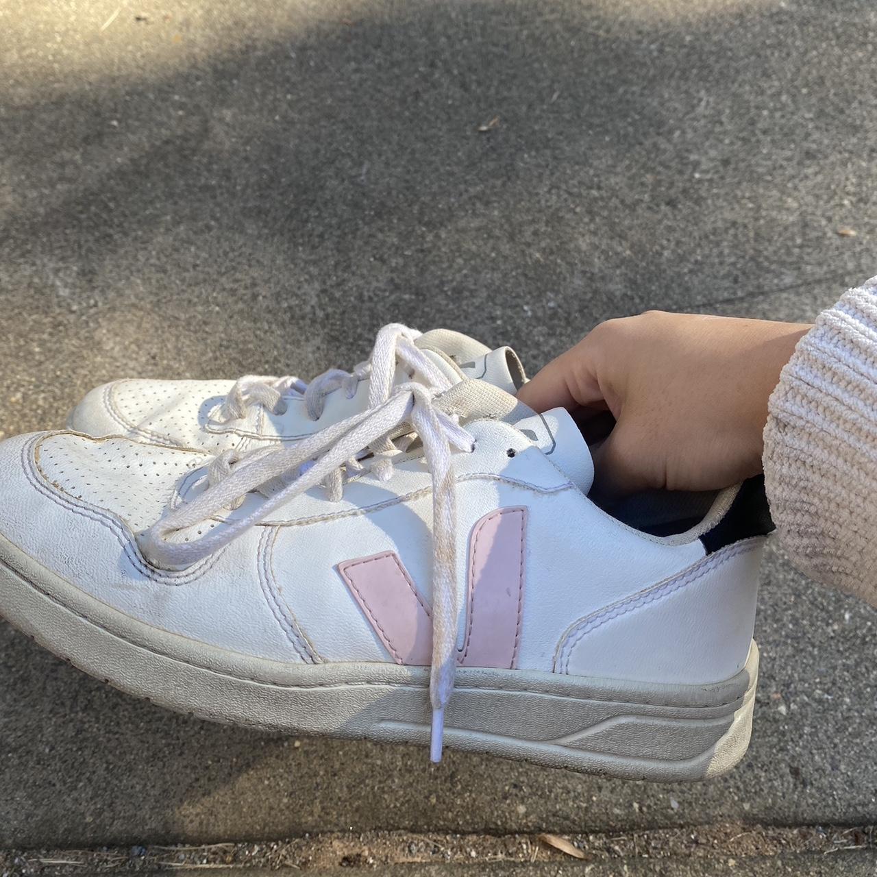 veja sneakers pink and green