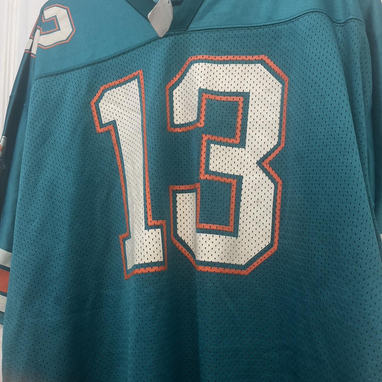 Vintage Miami Dolphins Dan Marino Jersey Logo - Depop