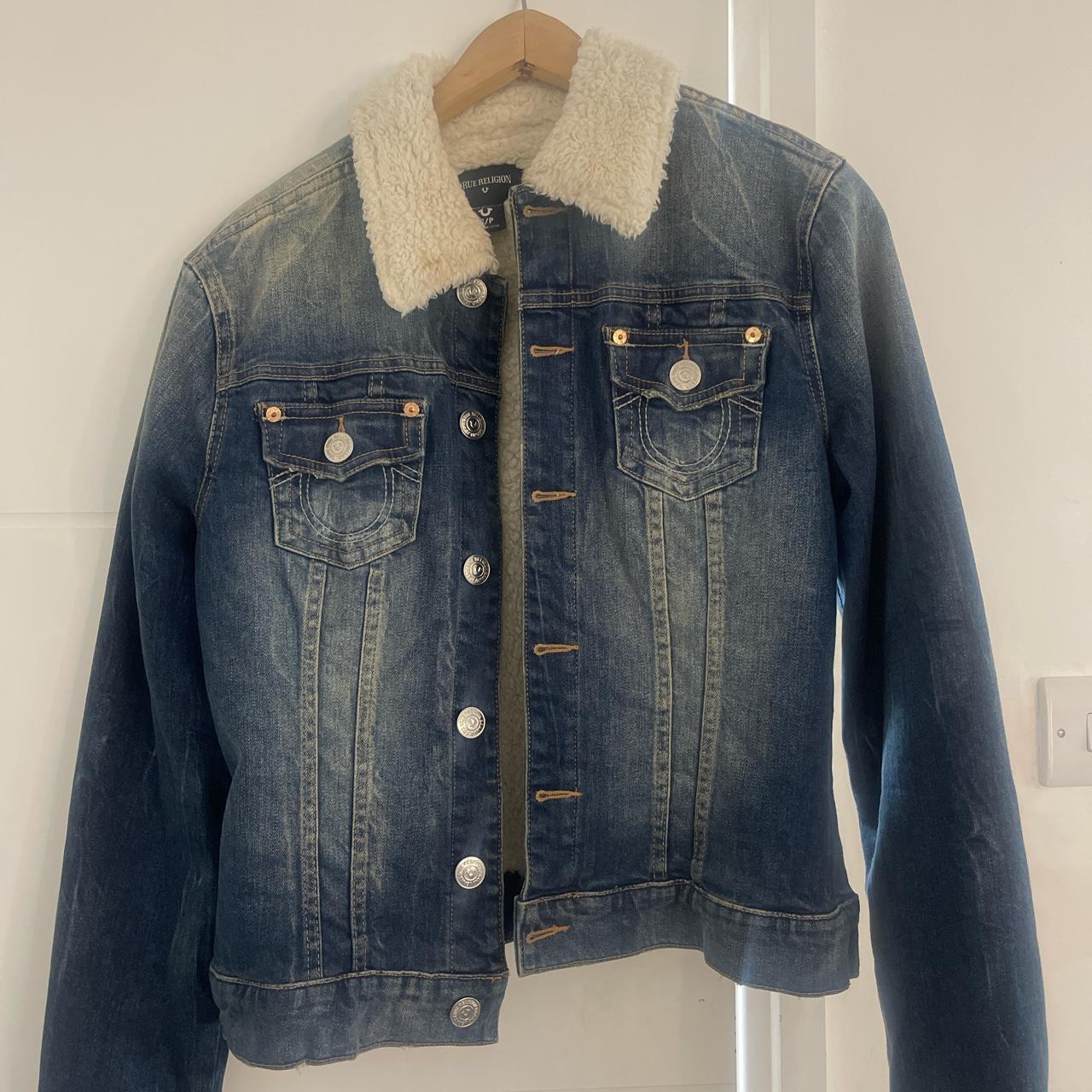 Denim True Religion Jacket - Depop