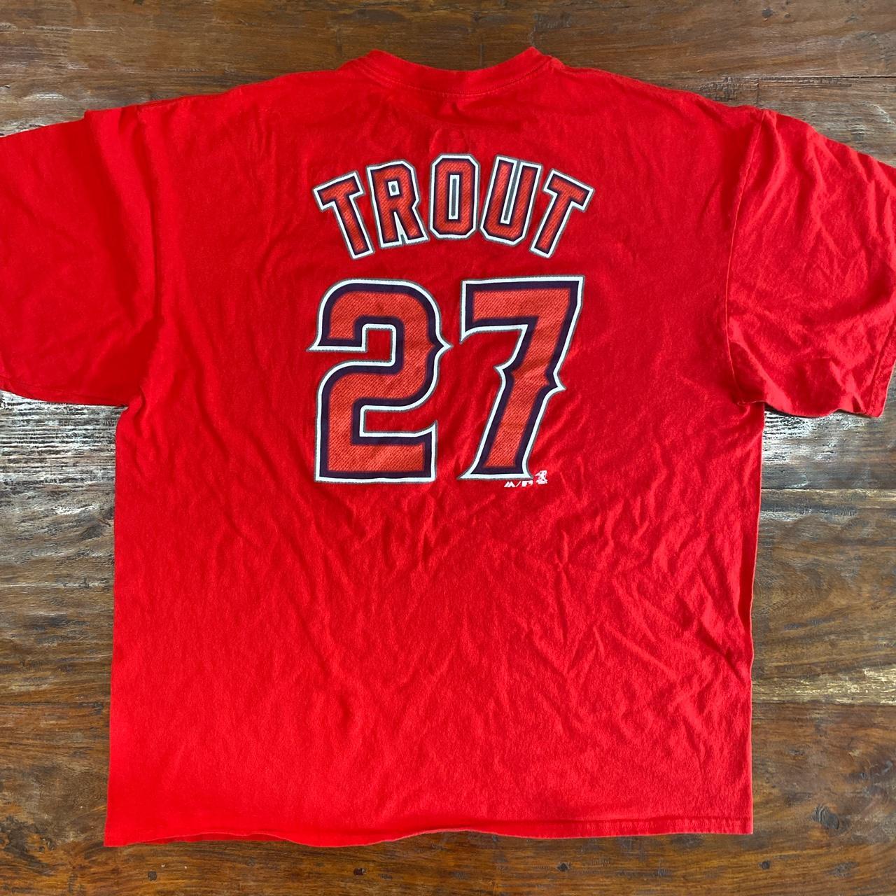 Mike Trout Los Angeles Angels Youth Player T-Shirt - Red