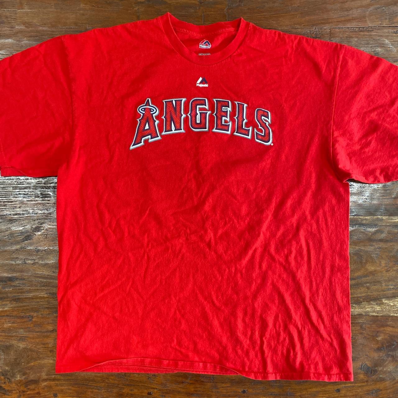 Los Angeles Angels Mike Trout Jersey Mens Small Red - Depop