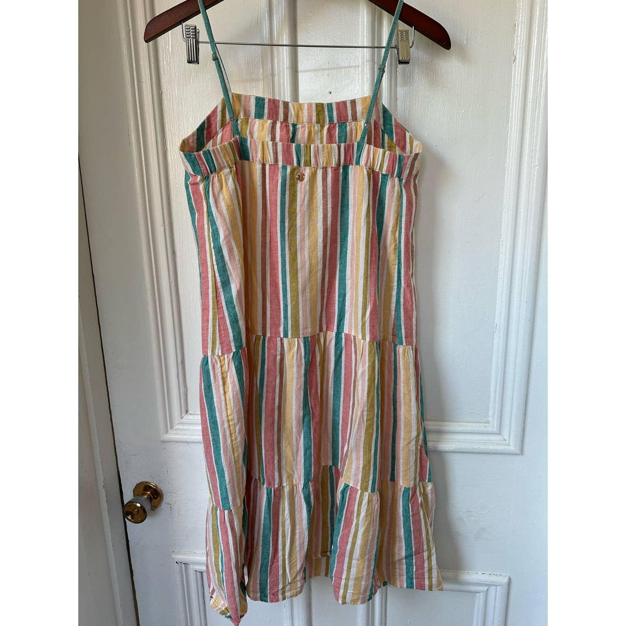 Roxy Striped Midi Dress Size small Great condition!... - Depop