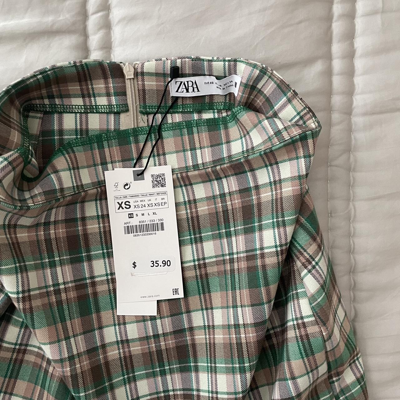 Zara tartan skirt clearance uk