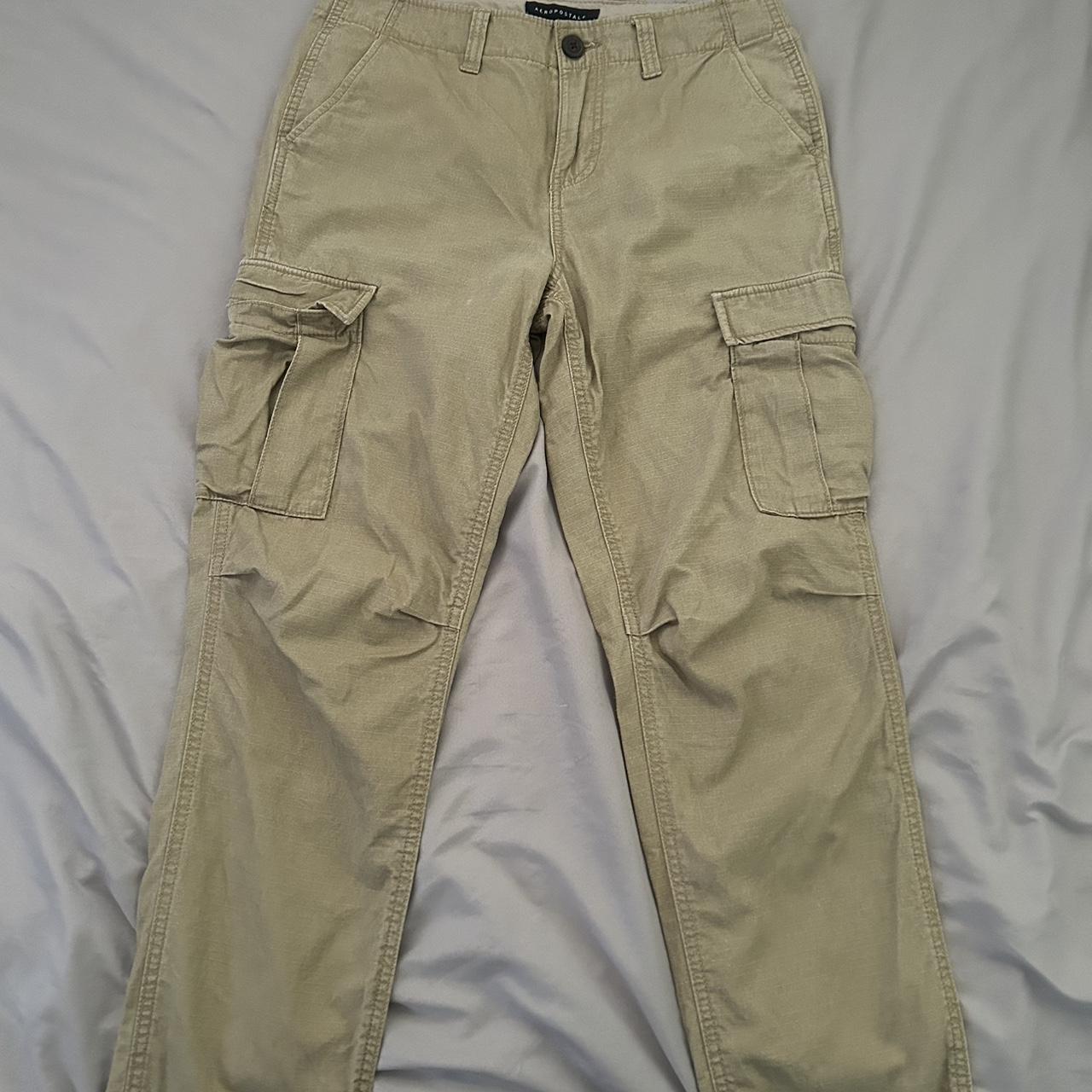 Buy Aeropostale Men Grey Slim Fit Solid Cargos - Trousers for Men 6619056 |  Myntra